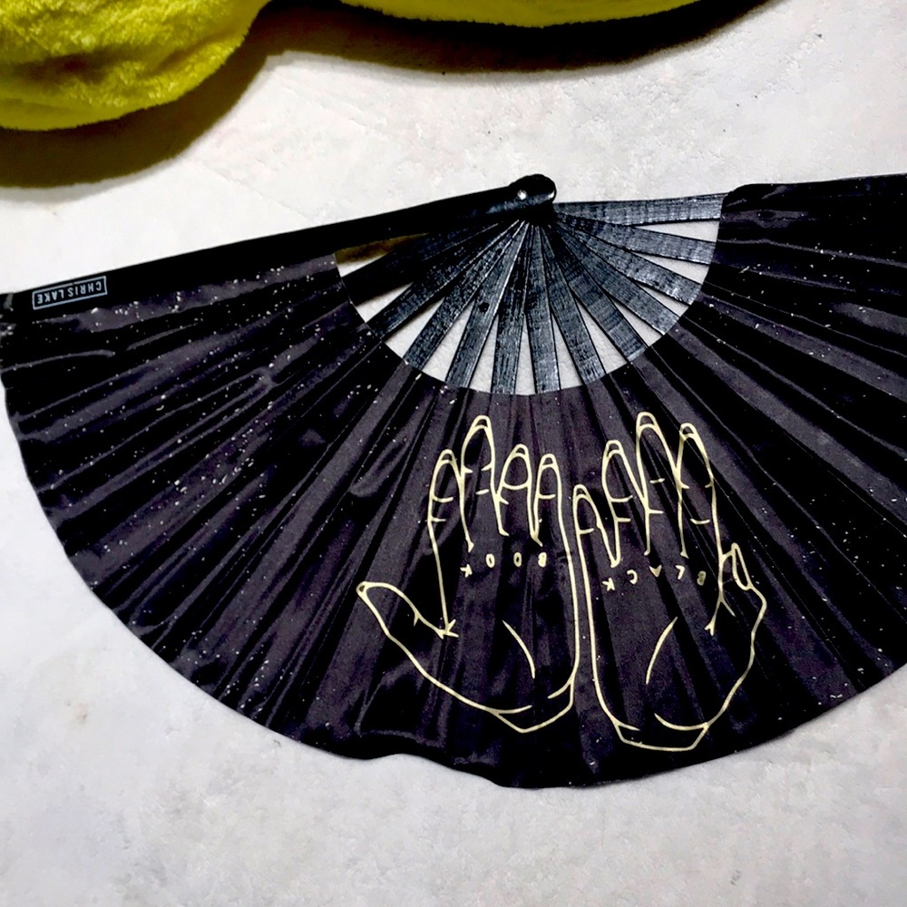 Rave hand fan